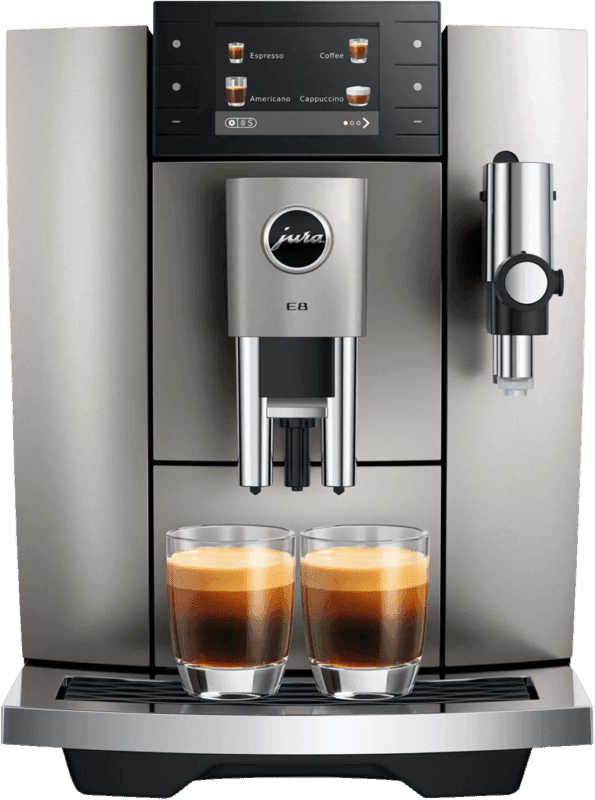 JURA E8 Midnight Silver (ED) volautomatische espressomachine