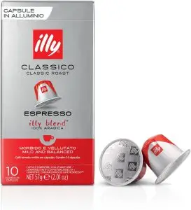 Illy Classico Espresso Nespresso cups