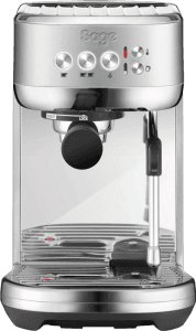 Sage the Bambino Plus Stainless Steel pistonmachine met automatische stoompijp
